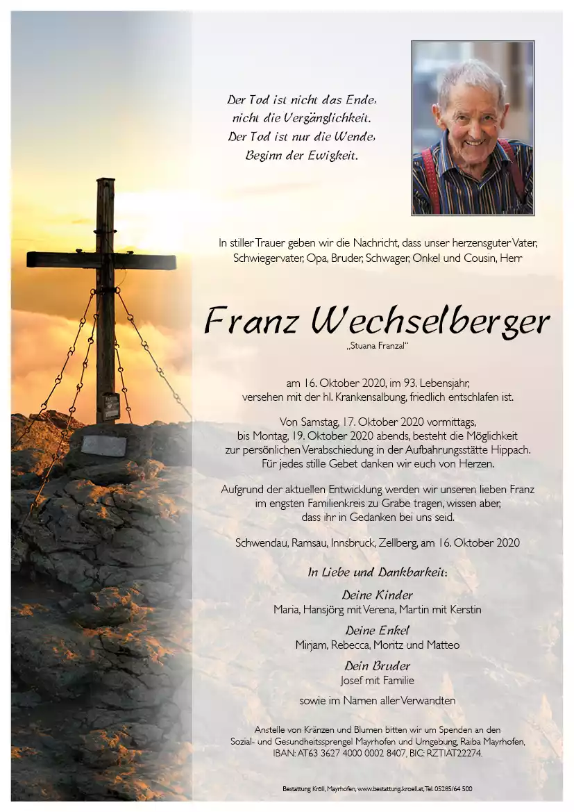 Parte von Franz Wechselberger
